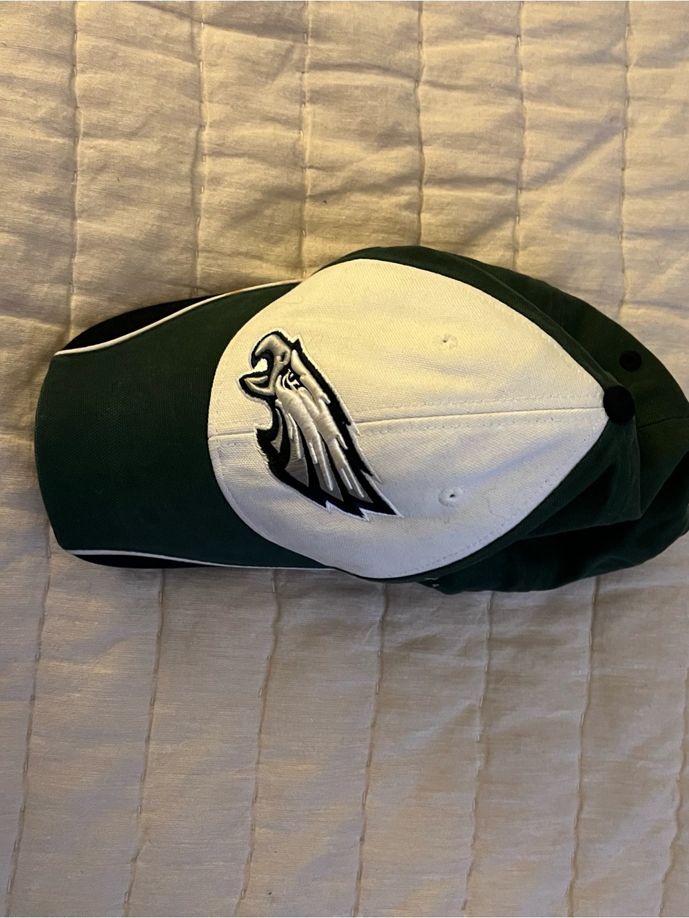 Philadelphia Eagles Unisex Adjustable Green and White Dad Baseball Hat - Picture 10 of 10